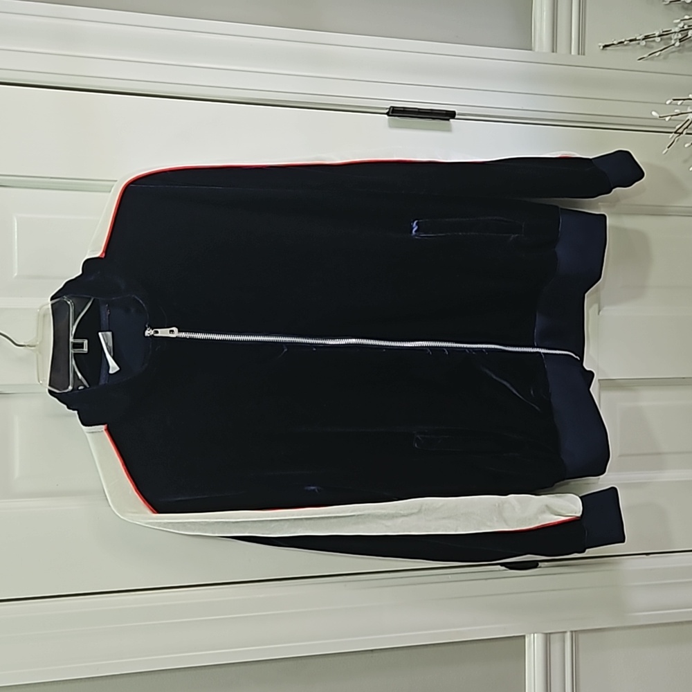 💥50% sale💥Weiv Los Angeles blue velour track jacket Medium #b25